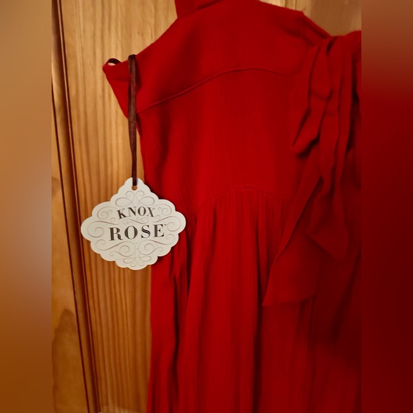 Knox Rose, red maxi dress NWT - Picture 3 of 5